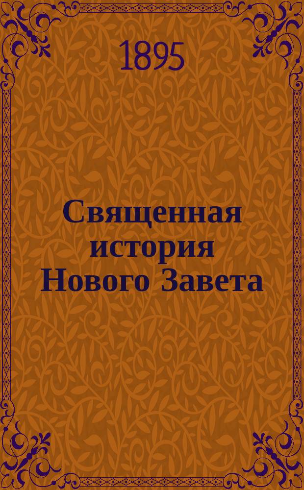 Священная история Нового Завета : В объеме гимназического курса