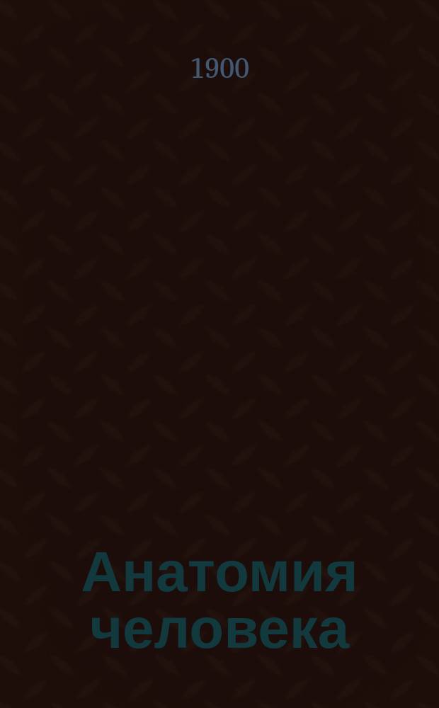 Анатомия человека : Общедоступ. очерк. Ч. 1-3