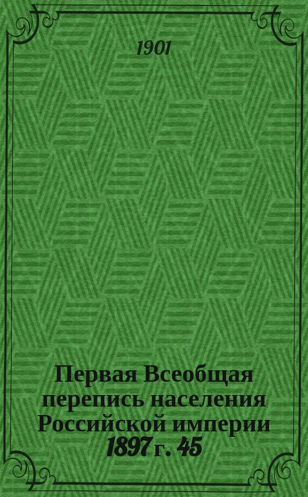Первая Всеобщая перепись населения Российской империи 1897 г. 45 : Уфимская губерния