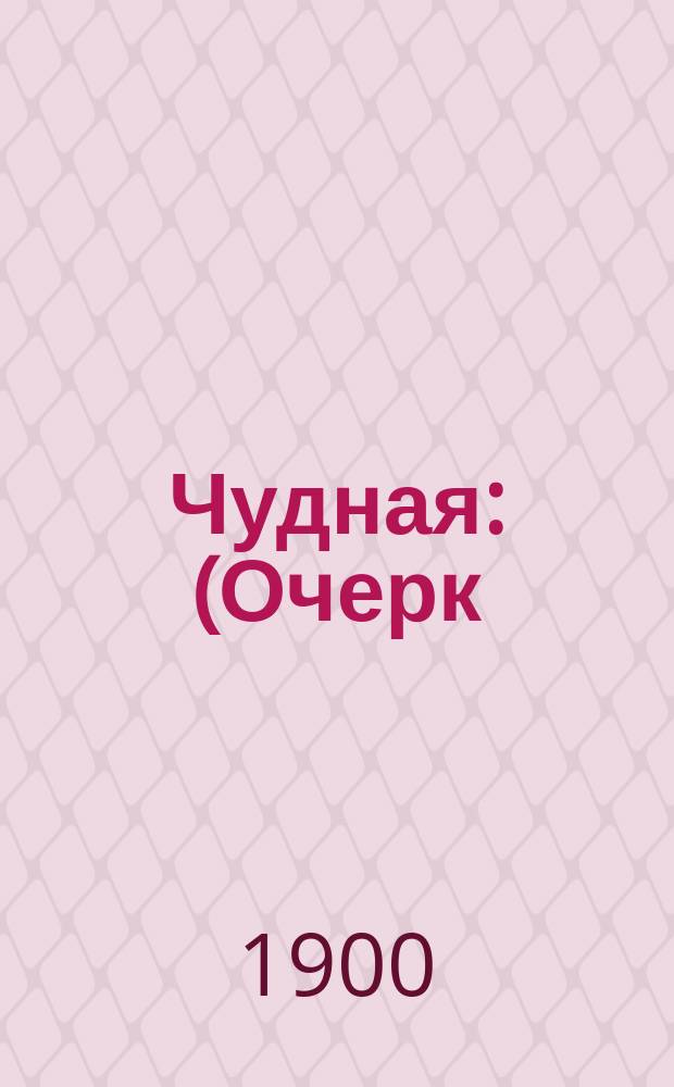 Чудная : (Очерк)