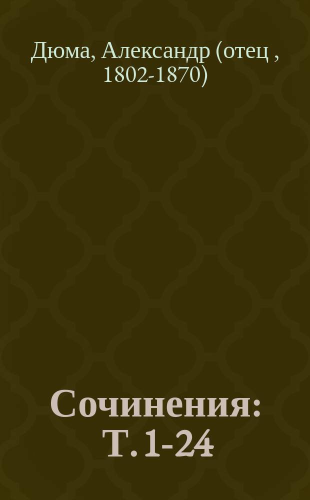 [Сочинения] : Т. 1-24