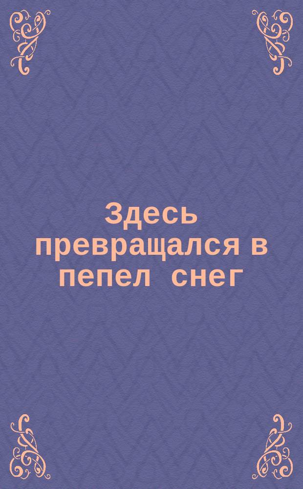 Здесь превращался в пепел снег : Окт. р-н Волгогр. обл