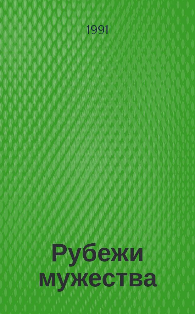 Рубежи мужества : Очерки о фронтовиках