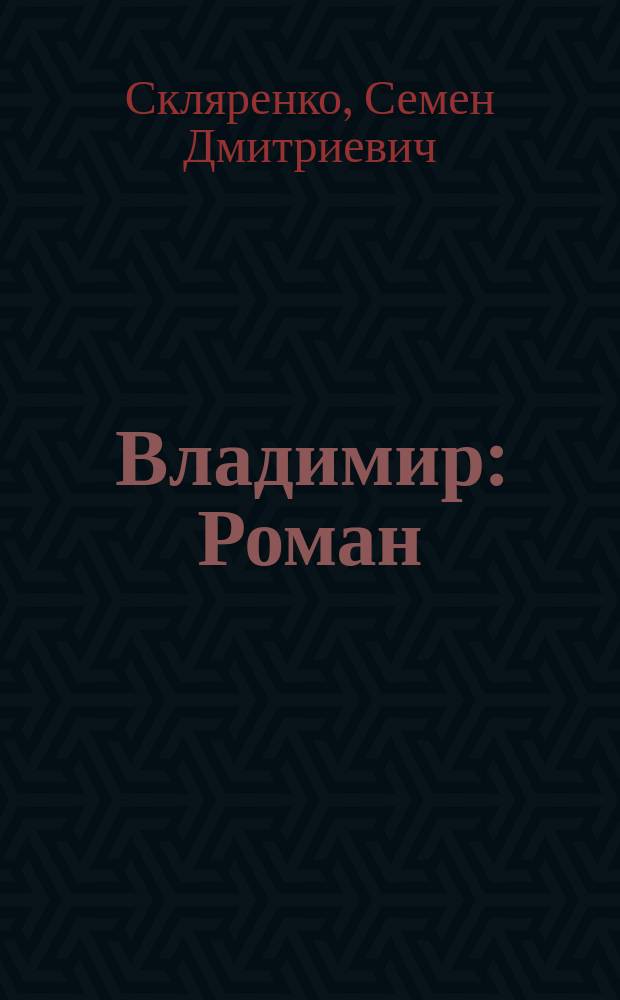 Владимир : Роман