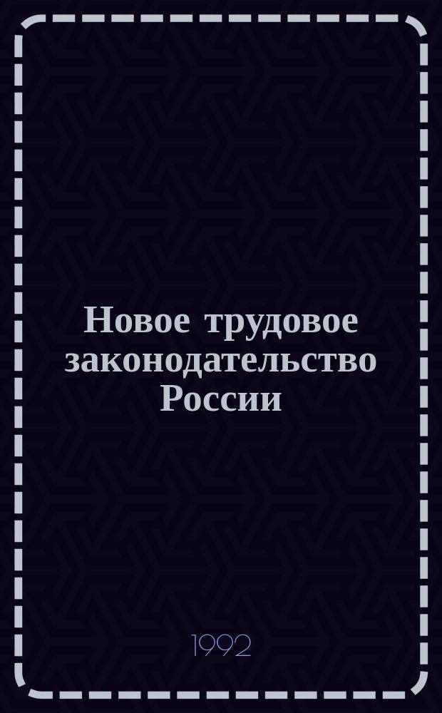 Новое трудовое законодательство России : Нормат. акты. Комментарий