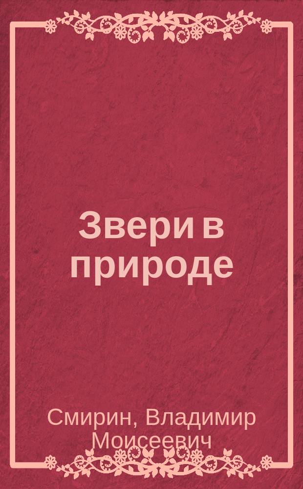 Звери в природе