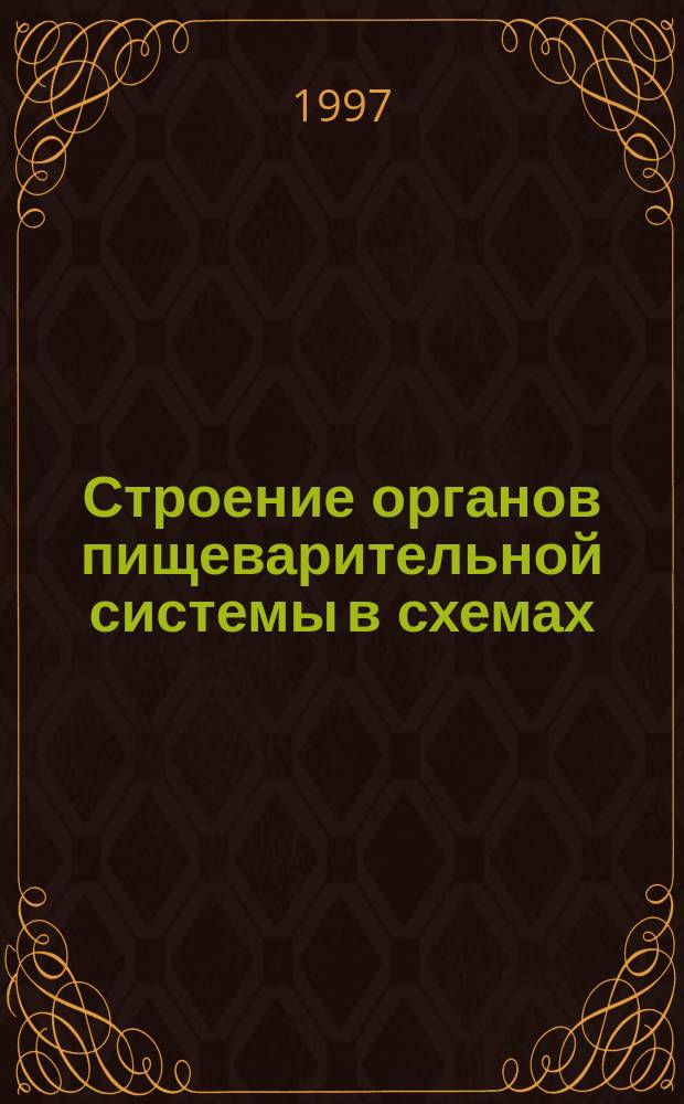 Строение органов пищеварительной системы в схемах