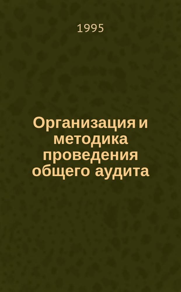 Организация и методика проведения общего аудита