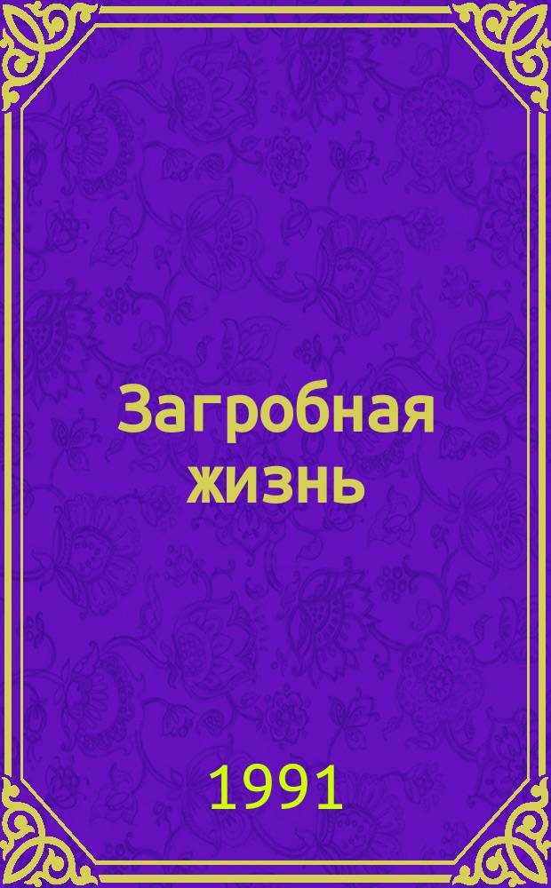 Загробная жизнь : Как живут наши умершие и как будем жить и мы после смерти - по учению православной Церкви, по предчувствию общечеловеческого духа и выводам науки : Труд монаха Митрофана