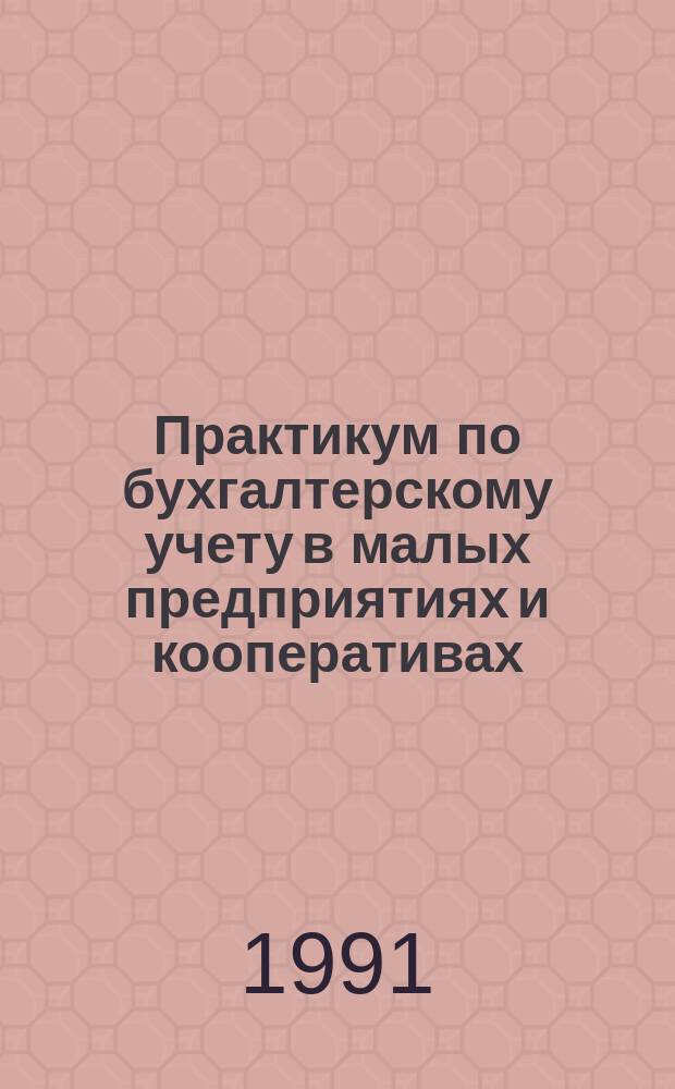 Практикум по бухгалтерскому учету в малых предприятиях и кооперативах