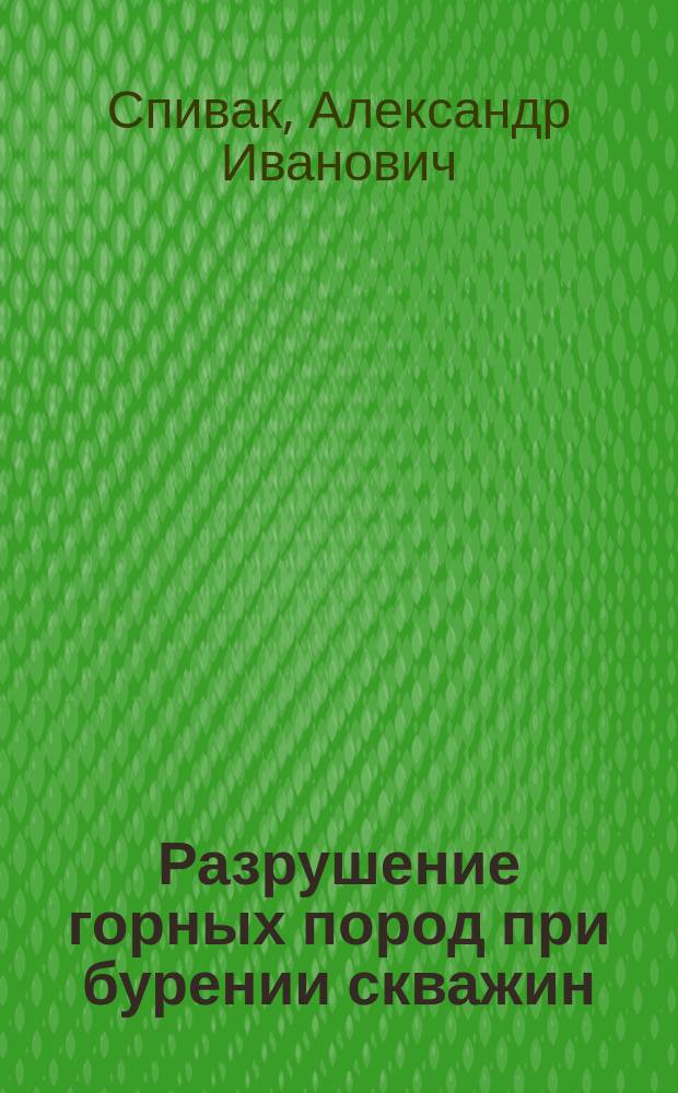 Разрушение горных пород при бурении скважин : Учеб. по направлению "Технология и разраб. полез. ископаемых" спец. "Бурение нефт. и газовых скважин"