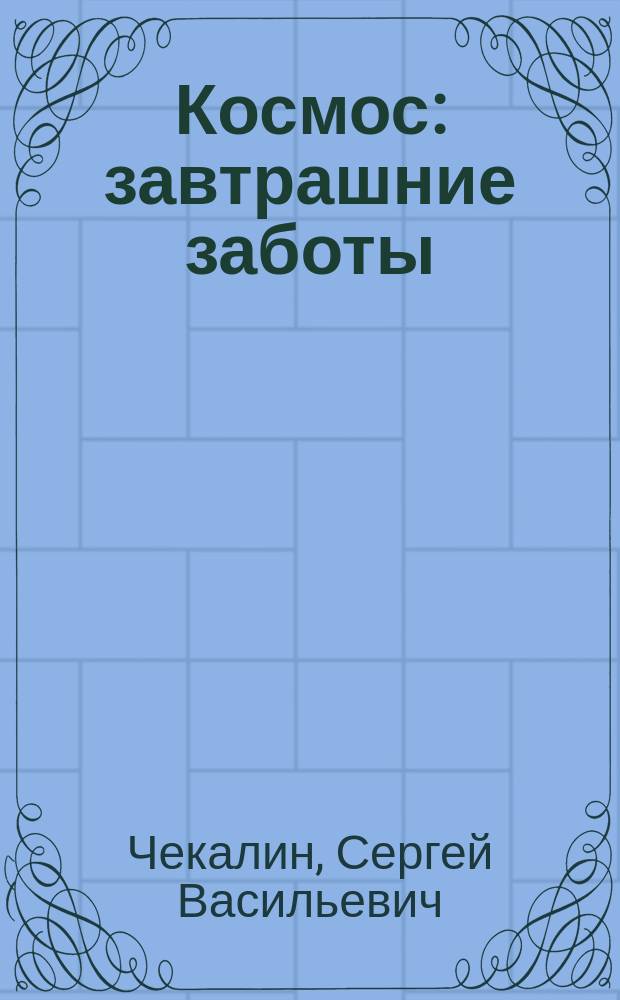 Космос: завтрашние заботы