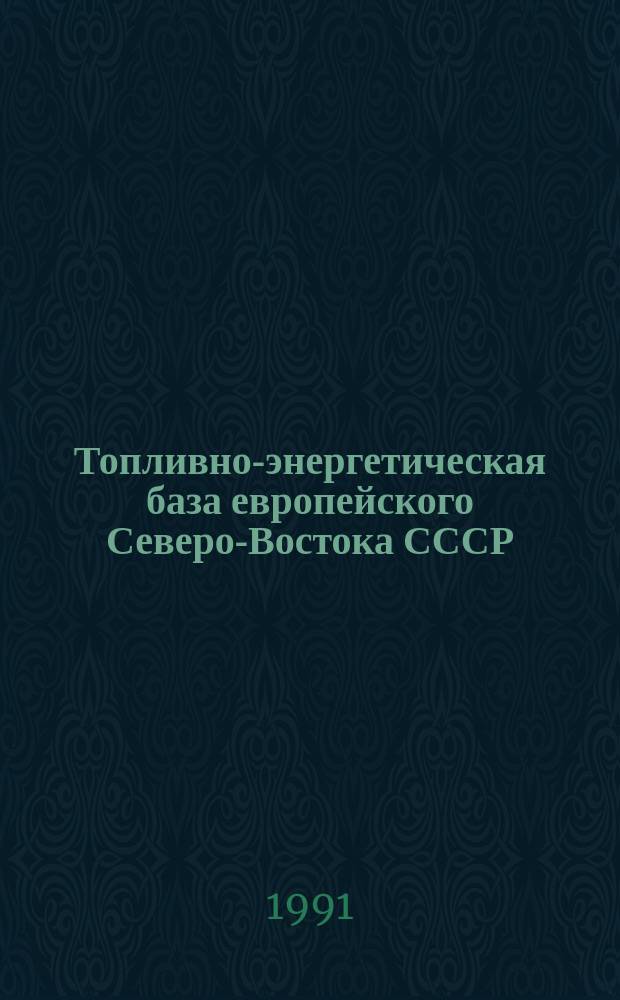 Топливно-энергетическая база европейского Северо-Востока СССР : Горючие ископаемые