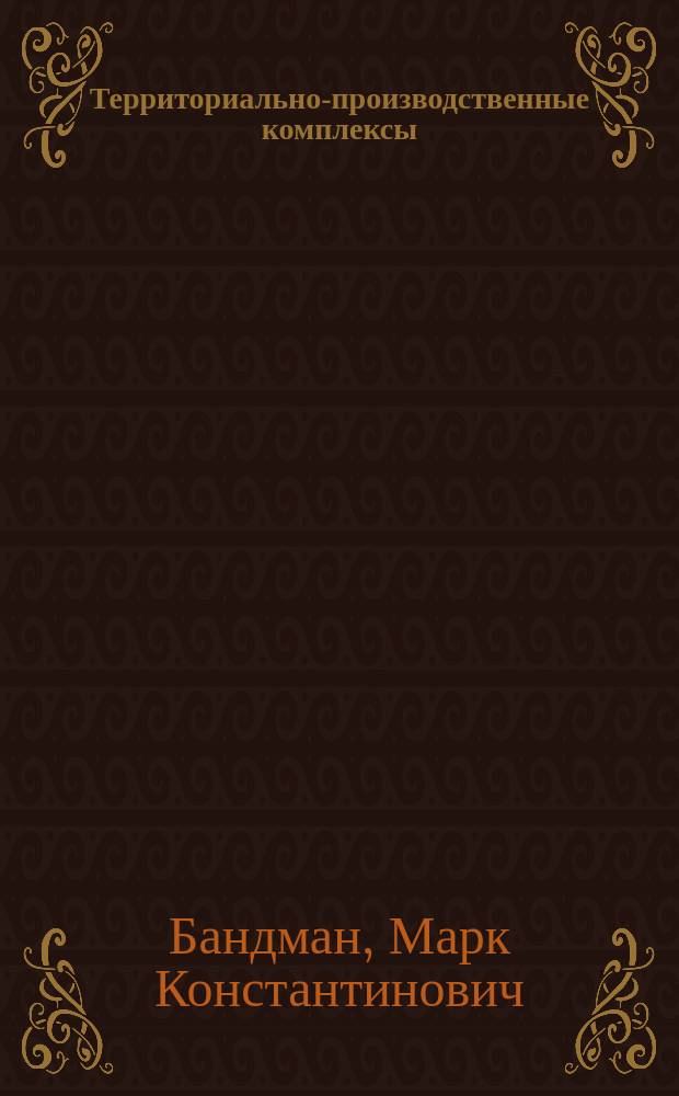 Территориально-производственные комплексы = Territorial-production complexes : Прогнозирование прцесса формирования с использ. сетей Петри