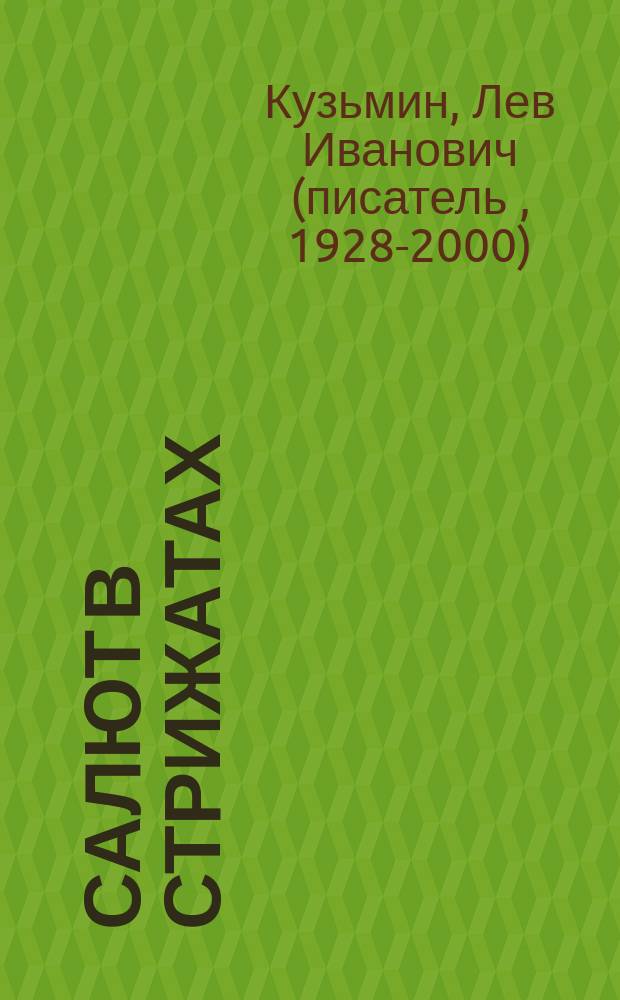 Салют в Стрижатах : Рассказы : Для мл. шк. возраста