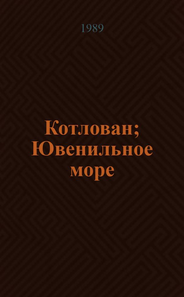 Котлован; Ювенильное море: Море юности: Повести / Андрей Платонов; Предисл. И.П. Борисовой; Худож. В.Т. Прасков