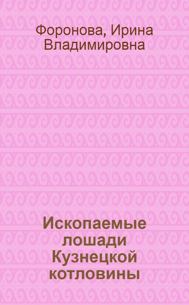 Ископаемые лошади Кузнецкой котловины