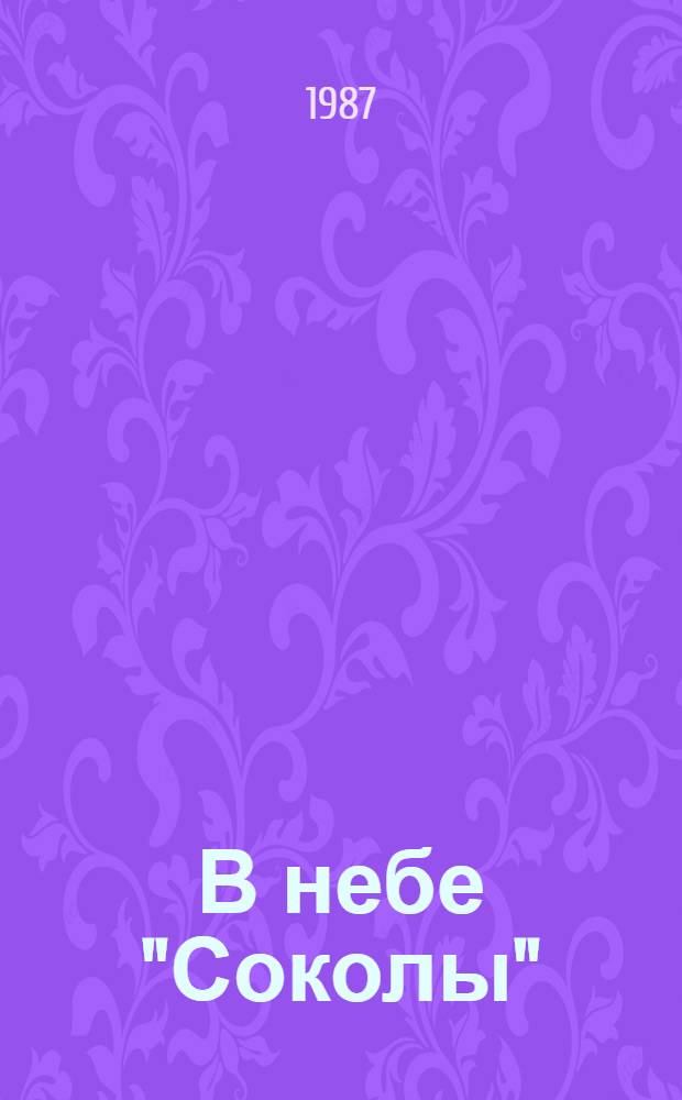 В небе "Соколы" : О летчиках Оршан. истребит. авиац. полка им. Ф.Э. Дзержинского