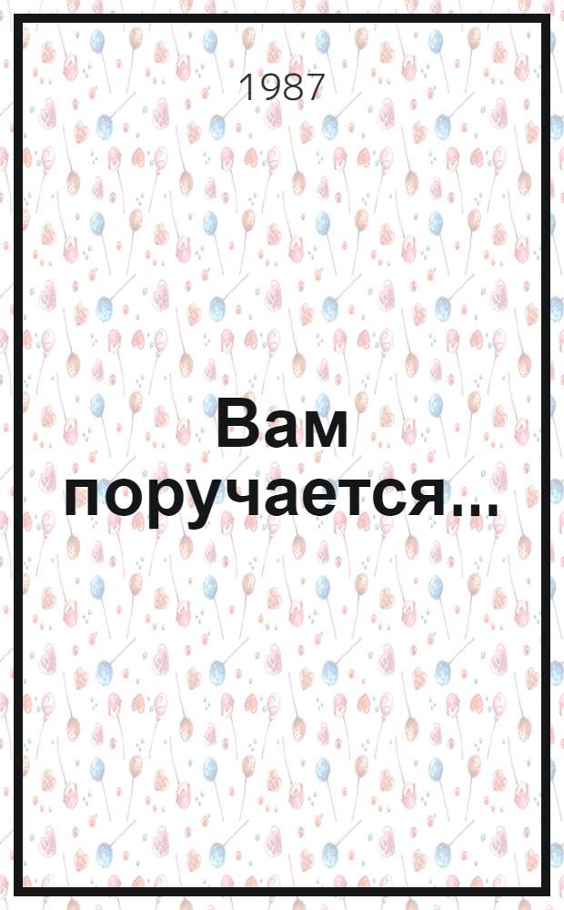Вам поручается... : Очерки и рассказы о чекистах Днепропетровщины