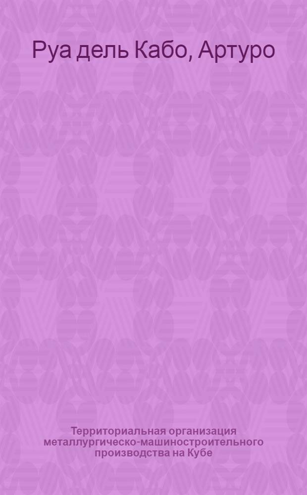 Территориальная организация металлургическо-машиностроительного производства на Кубе : Автореф. дис. на соиск. учен. степ. канд. геогр. наук : (11.00.02)
