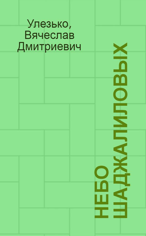 Небо Шаджалиловых : О семье воен. летчиков