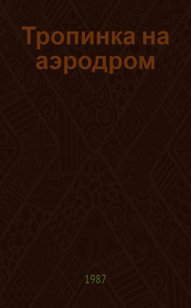 Тропинка на аэродром : Книжка-раскраска