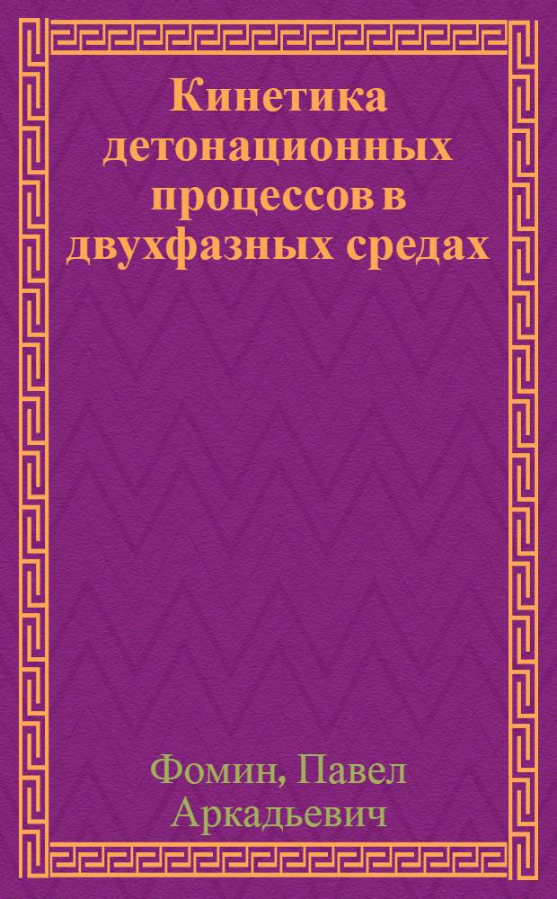 Кинетика детонационных процессов в двухфазных средах : Автореф. дис. на соиск. учен. степ. канд. физ.-мат. наук : (01.04.17)