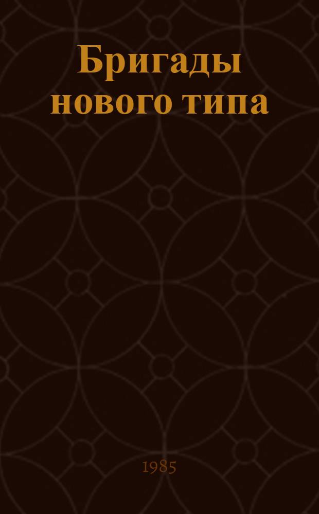Бригады нового типа : Создание, развитие, эффект