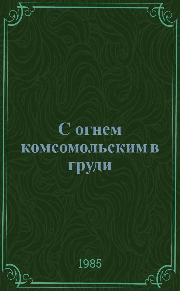 С огнем комсомольским в груди : Студ. строит. отряды Омской обл.