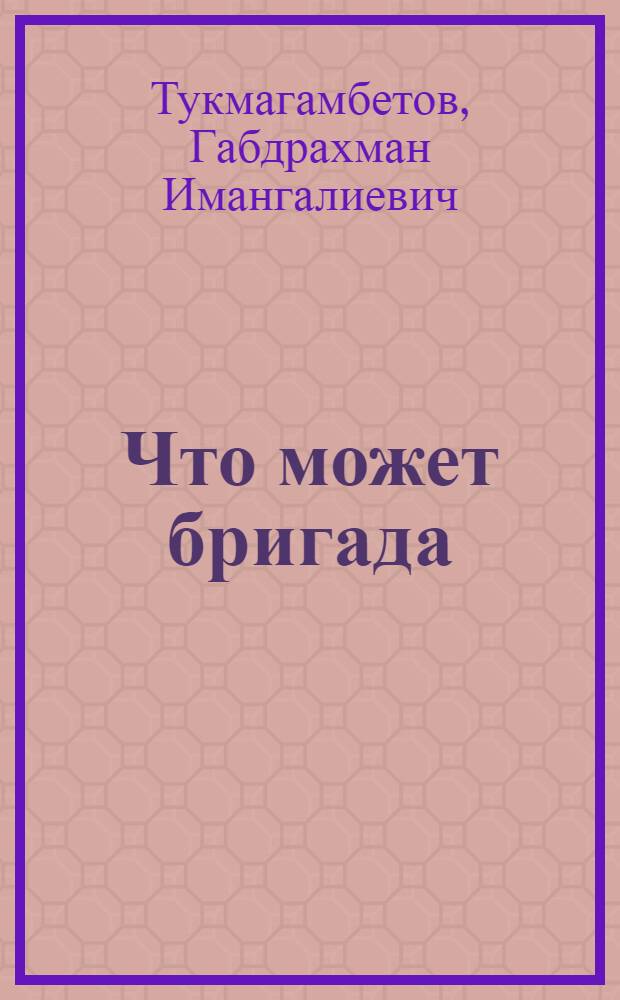 Что может бригада