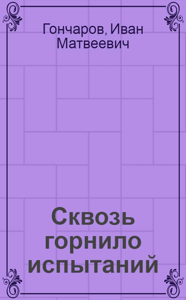 Сквозь горнило испытаний : Очерки