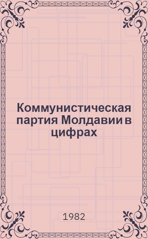 Коммунистическая партия Молдавии в цифрах (1976-1981 гг.)