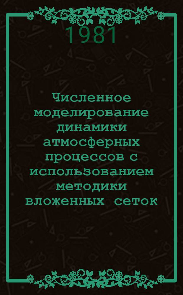 Численное моделирование динамики атмосферных процессов с использованием методики вложенных сеток : Автореф. дис. на соиск. учен. степ. канд. физ.-мат. наук : (01.04.12)