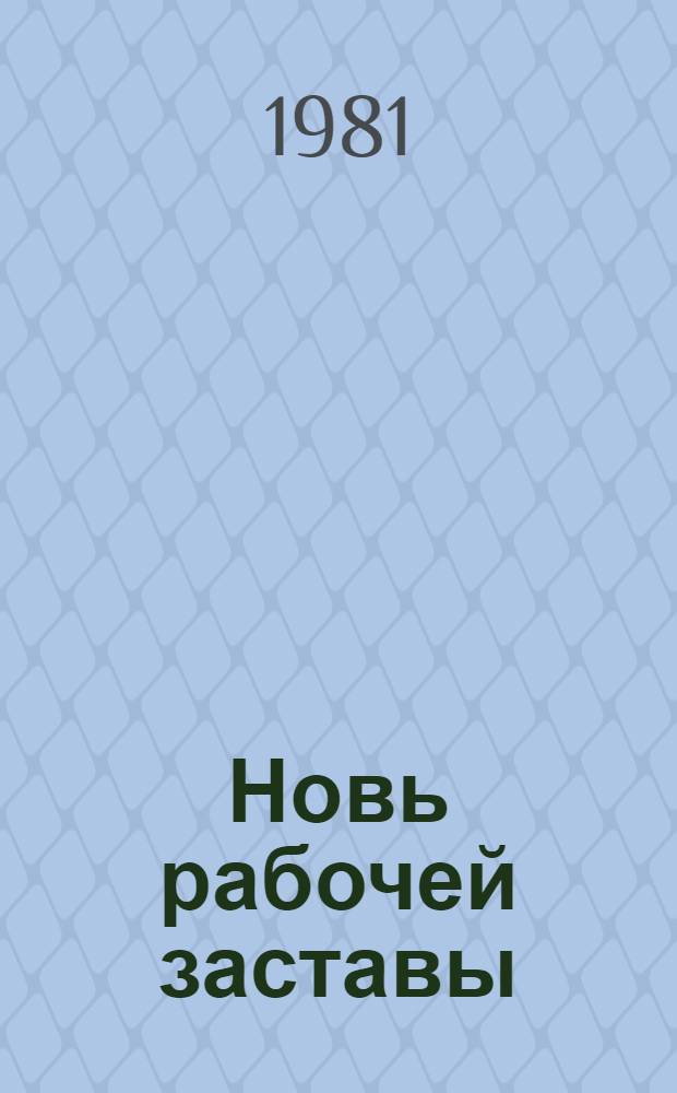 Новь рабочей заставы