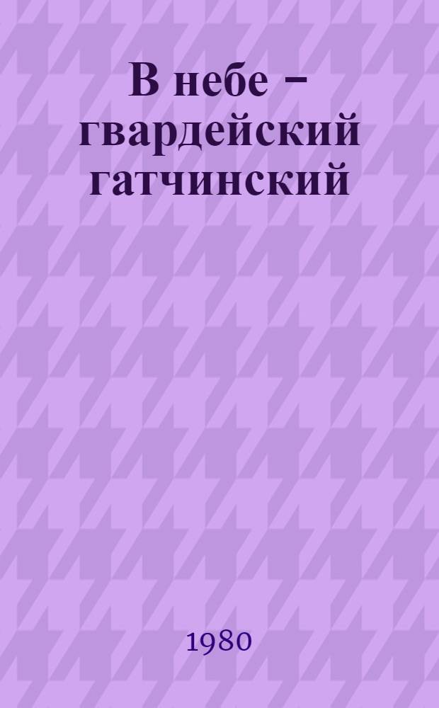 В небе - гвардейский гатчинский : Из зап. летчика АДД