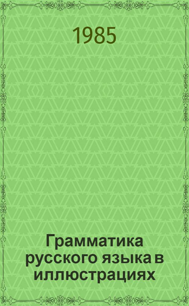 Грамматика русского языка в иллюстрациях : Для иностранцев, изучающих рус. яз.