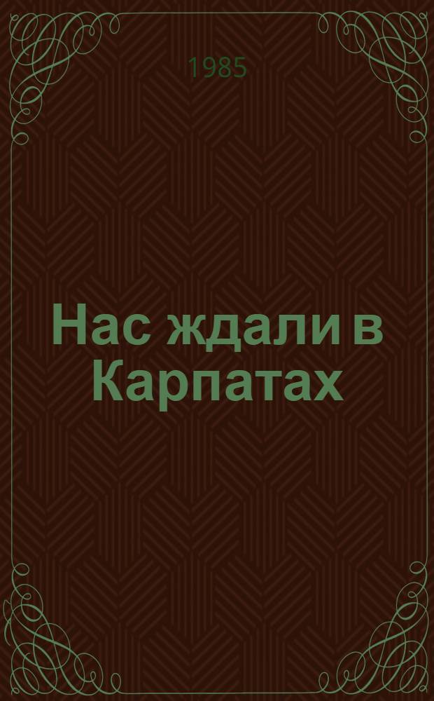 Нас ждали в Карпатах : Сборник : О 128-й Туркестан. гвард. горнострелковой дивизии и 875-м самоход.-артиллерийском полке