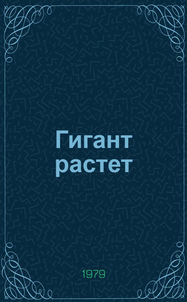 Гигант растет : О Новоджамбул. фосфор. з-де