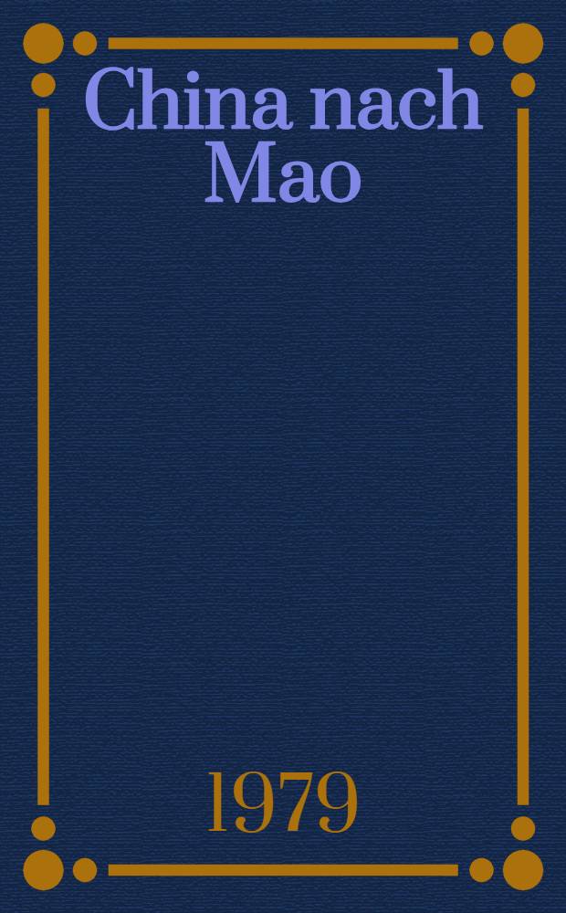 China nach Mao