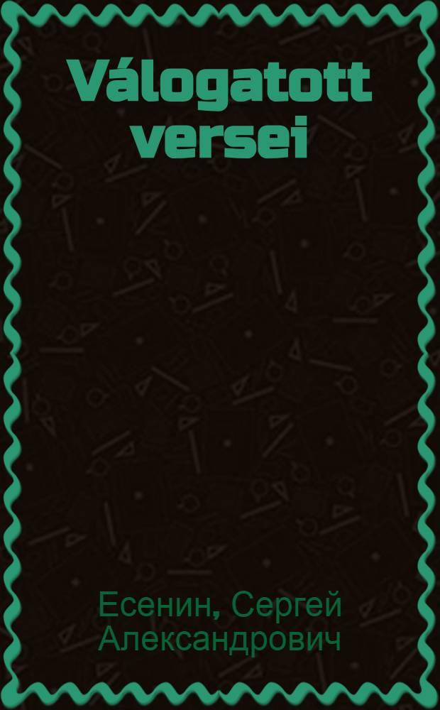 V&aacute;logatott versei