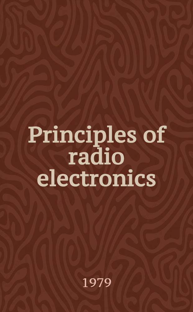 Principles of radio electronics : Nonlinear electromagnetic processes