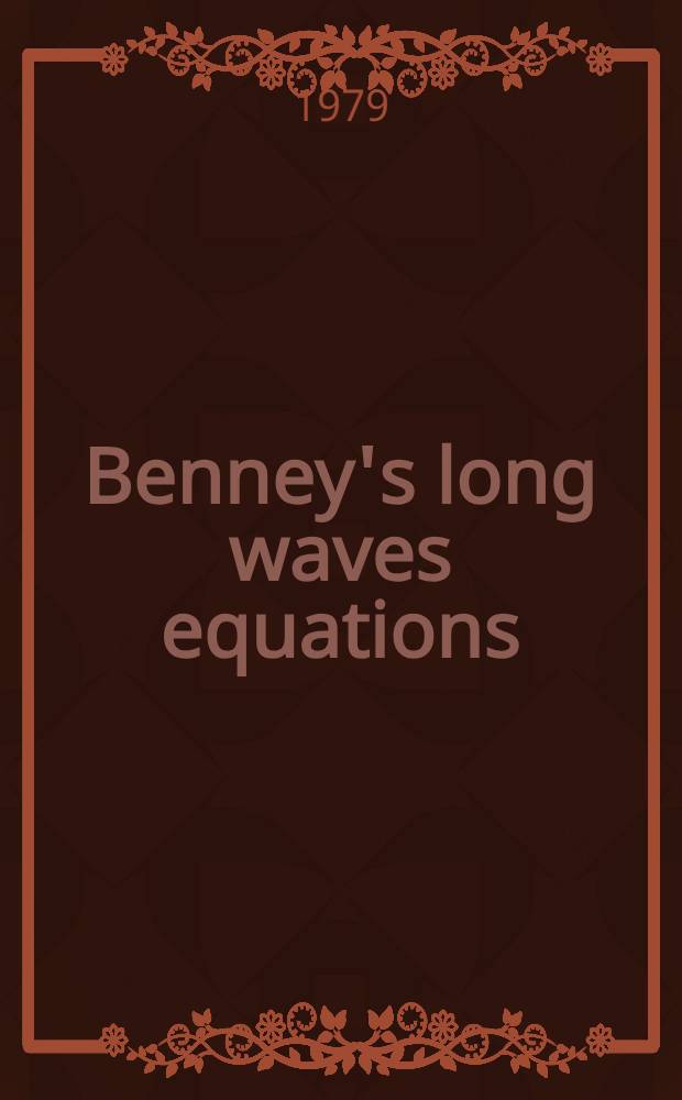Benney's long waves equations: Hamiltonian formalism