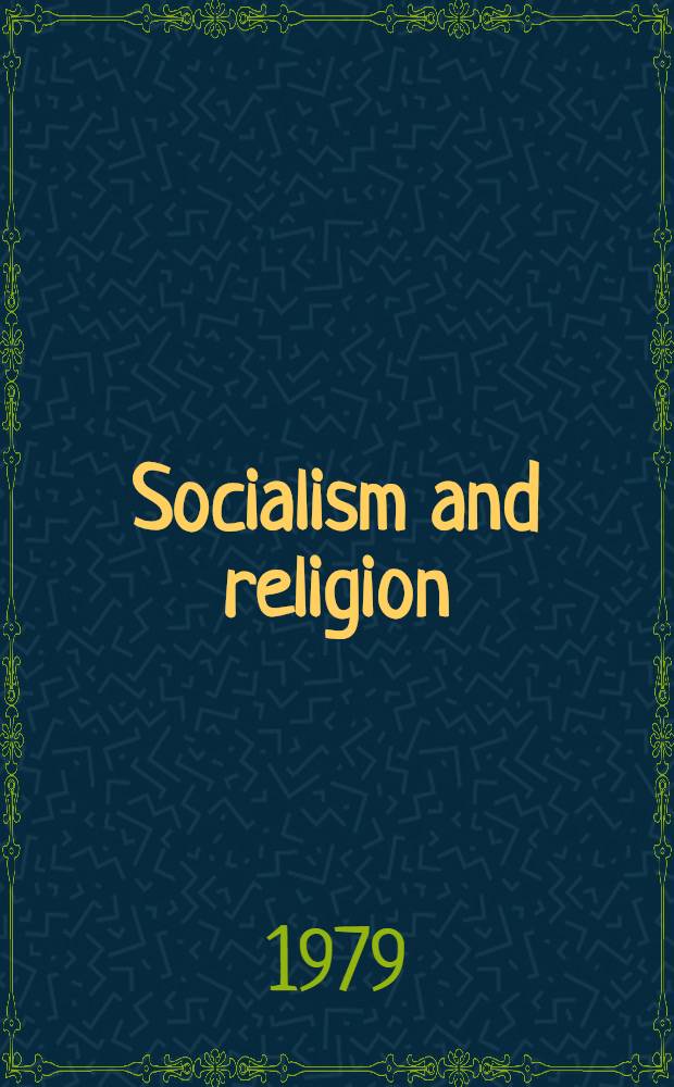 Socialism and religion