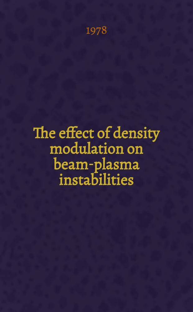 The effect of density modulation on beam-plasma instabilities