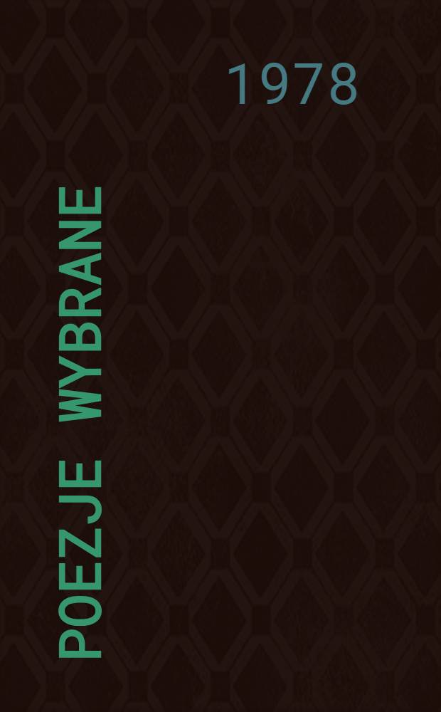 Poezje wybrane