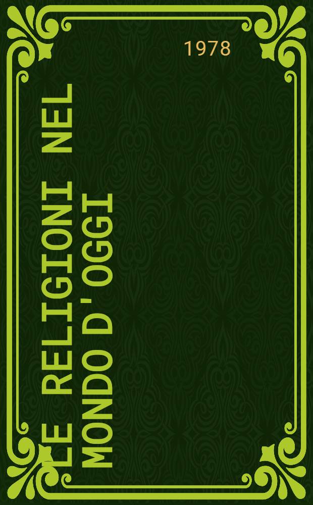 Le religioni nel mondo d'oggi