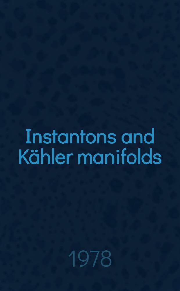 Instantons and Kähler manifolds