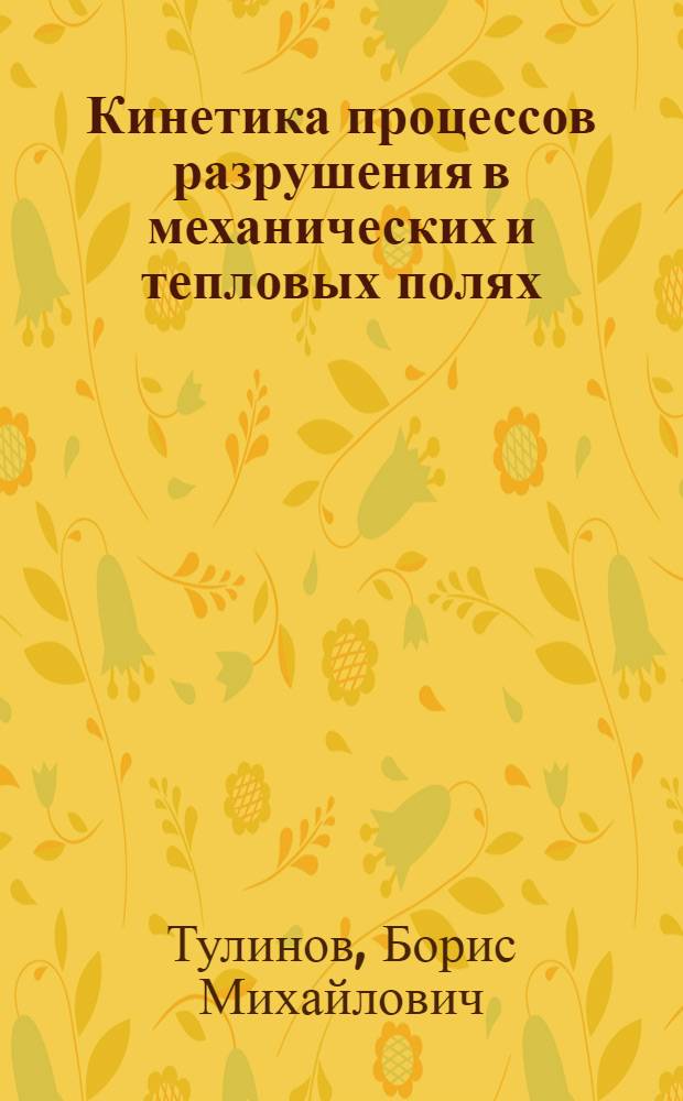 Кинетика процессов разрушения в механических и тепловых полях : Автореф. дис. на соиск. учен. степени канд. физ.-мат. наук : (01.04.02)