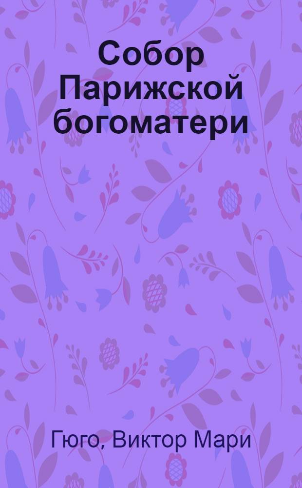 Собор Парижской богоматери : Роман