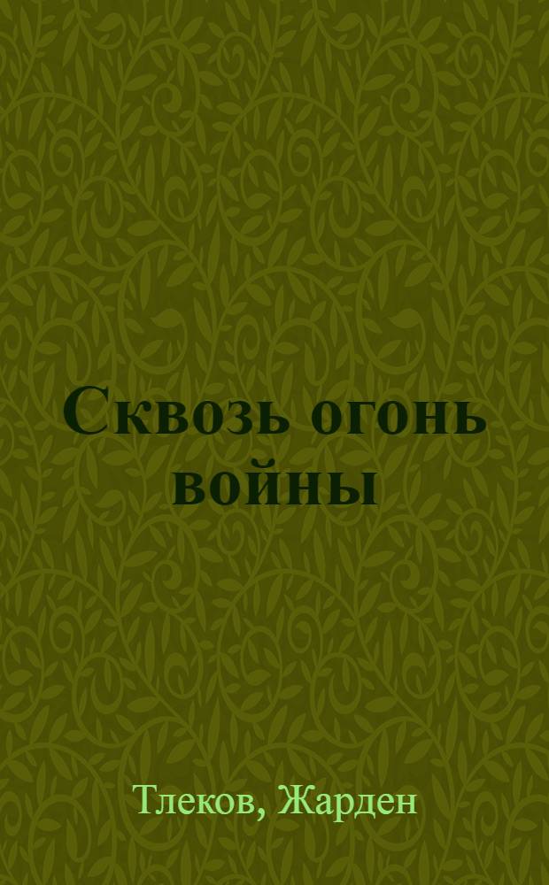Сквозь огонь войны : Роман